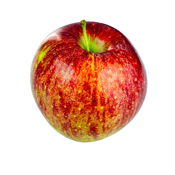 Red Fuji Apple slice op witte achtergrond Stockfoto