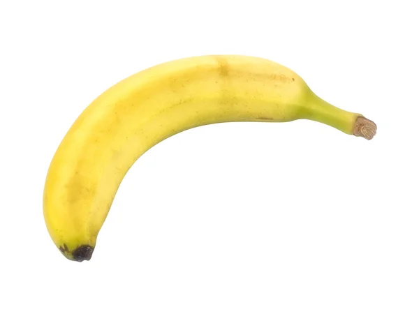 Banane auf weißem Hintergrund — Stockfoto