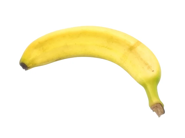 Banane auf weißem Hintergrund — Stockfoto