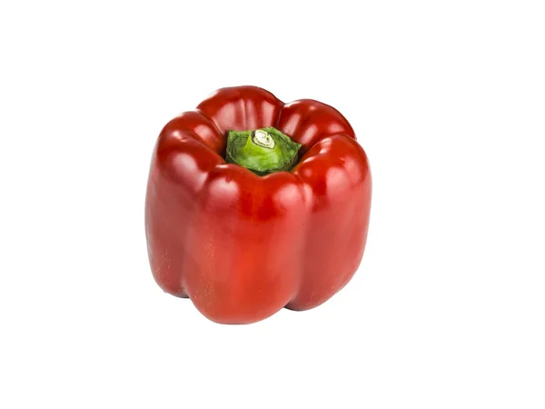 beyaz arkaplanda kırmızı biber