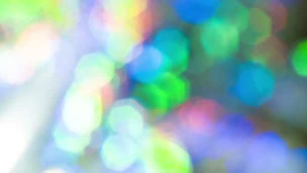 Bunte Bokeh Lichter Hintergrund — Stockvideo