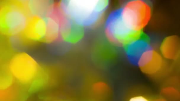 Bunte Bokeh Lichter Hintergrund — Stockvideo