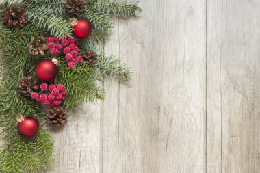 Noel dekorasyon ahşap kurullarında