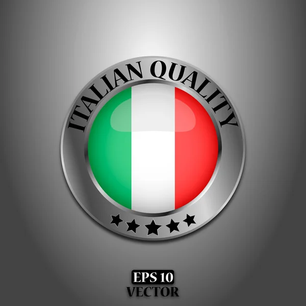 Sign Italian quality — Stock Vector