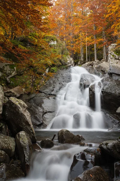 Waterfall in autumn Royalty Free Stock Images