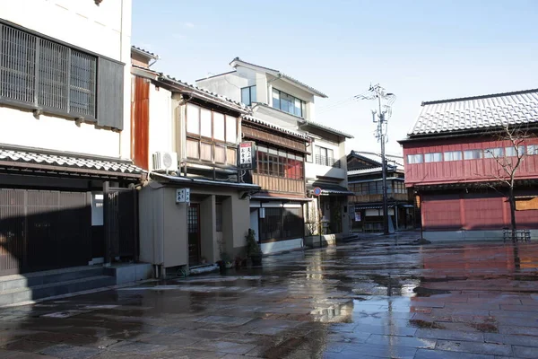 Higashi Chaya Παλιά Παραδοσιακή Συνοικία Στην Kanazawa Ιαπωνία Μια Γειτονιά — Φωτογραφία Αρχείου
