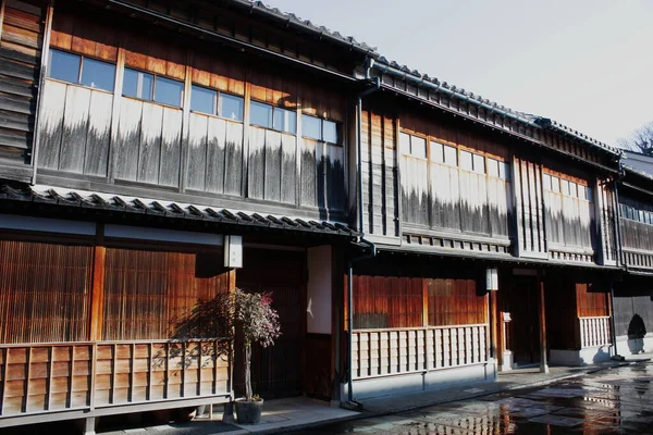 Higashi Chaya Gammalt Traditionellt Distrikt Kanazawa Japan Ett Område Med — Stockfoto