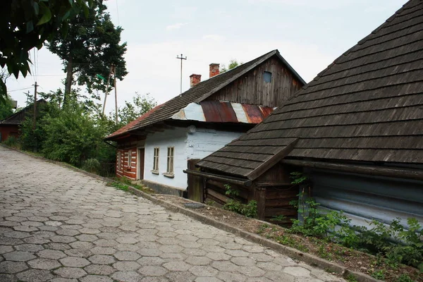 Lanckorona Malá Vesnice Krakova Polsko Turistické Atrakce Pro Zachovalé Dřevěné — Stock fotografie