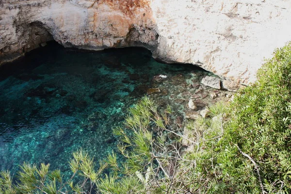 Paisajes Insulares Playa Hermosa Bahía Costera Islas Baleares Mallorca España — Foto de Stock