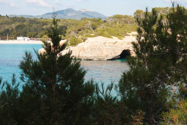 Eiland Landschap Strand Prachtige Baai Kust Balearen Mallorca Spanje Middellandse — Stockfoto