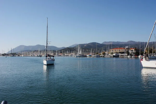 Yate Vela Mar Egeo Grecia Navegando Por Grecia — Foto de Stock