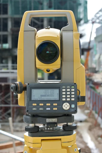 Survey equipment call theodolite — Stock Photo, Image