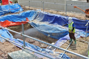 İnşaat İşçileri anti püskürtme termit kimyasal arıtma 