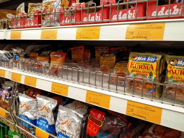 Seremban Malaysia April 2020 Spices Sold Commercial Packages Displayed Shelves — Stock Photo, Image