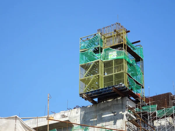 Shah Alam Malaysia August 2020 Beim Bau Hoher Betonstützen Werden — Stockfoto