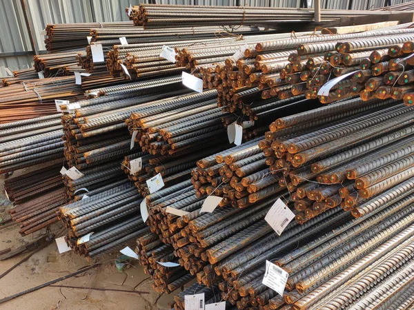 Shah Alam Malaysia October 2020 New Supply Steel Reinforcement Bars — Stock Photo, Image