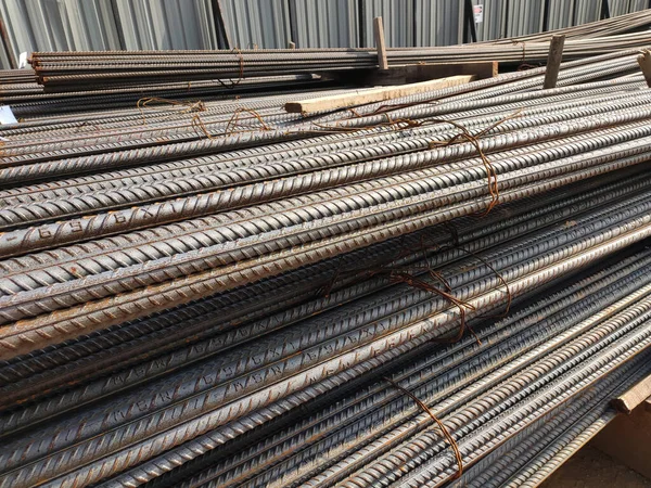 Shah Alam Malaysia October 2020 New Supply Steel Reinforcement Bars — стоковое фото