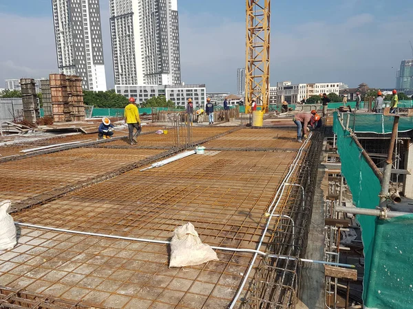 Kuala Lumpur Malaysia November 2020 Building Floor Slab Construction Construction — Stock Photo, Image