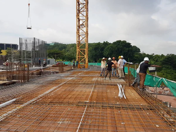 Kuala Lumpur Malaysia November 2020 Building Floor Slab Construction Construction — Stock Photo, Image