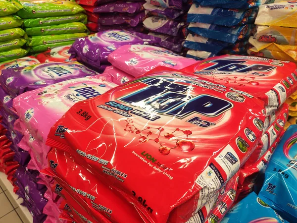 Kuala Lumpur Malaysia March 2020 Selected Focused Powder Detergent Plastic — 图库照片