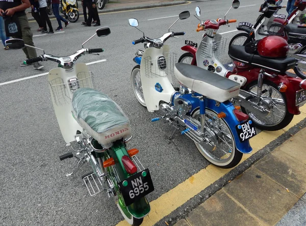 Kuala Lumpur Malaysia Eptember 2017 Özel Yapım Klasik Moped Tipi — Stok fotoğraf