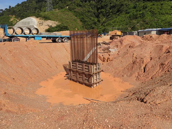 Kuala Lumpur Malaysia September 2020 Building Pile Cap Construction Site — Stock fotografie