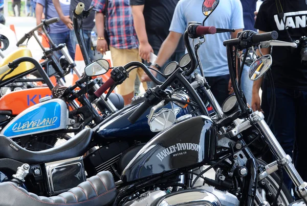 Serdang Malaysia Června 2017 Různé Provedení Motocyklových Log Harley Davidson — Stock fotografie