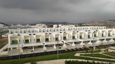 SEREMBAN, MALAYSIA - 08 Temmuz 2017: Malezya 'da çift katlı lüks teras 