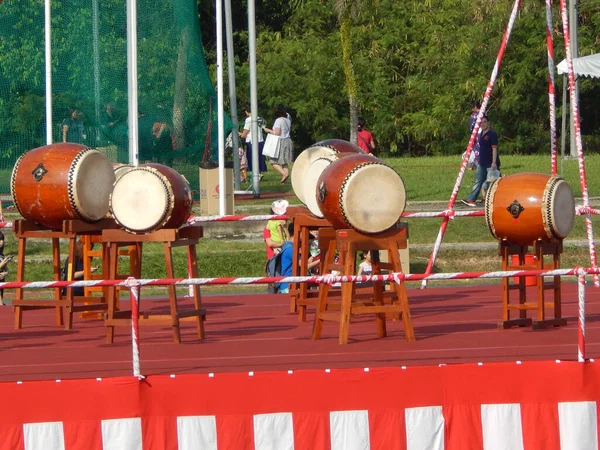 Shah Alam Malasia Julio 2017 Tambor Japonés Escenario Durante Celebración — Foto de Stock