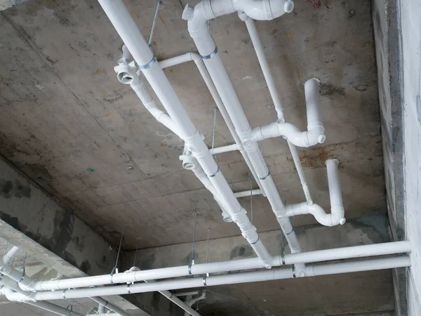 Ipoh Malaysia January 2021 Sewerage Pipes Form Toilet Interconnected Floor — Stock Photo, Image