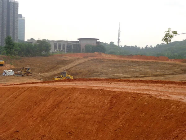 Cyberjaya Malaysia January 2020 Earthworks New Development Area Slope Trimmed — Stock Photo, Image