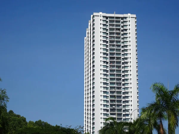 Selangor Malasia Julio 2020 Edificio Apartamentos Gran Altura Con Diseño — Foto de Stock