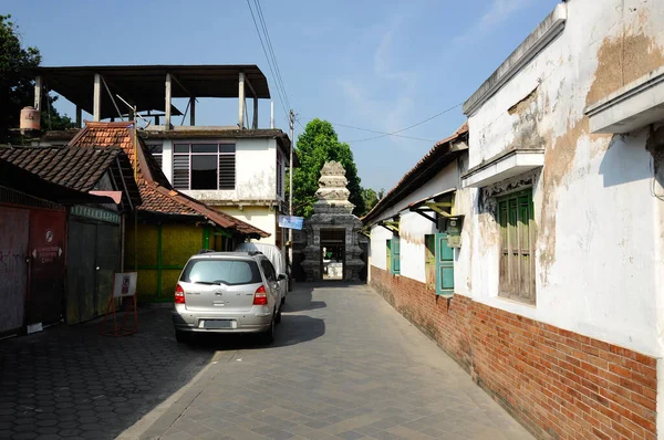 Jogjakarta Indonésia Junho 2014 Arco Entrada Antigo Masjid Besar Mataram — Fotografia de Stock