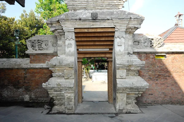 Jogjakarta Indonesia Junio 2014 Arco Entrada Antiguo Masjid Besar Mataram —  Fotos de Stock