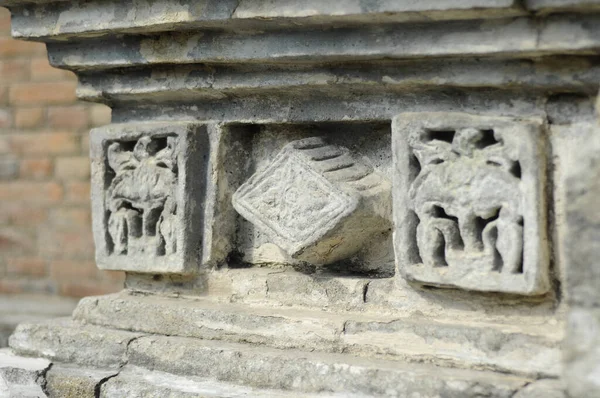 Jogjakarta Indonésia Junho 2014 Projeto Detalhe Trabalhos Pedra Old Masjid — Fotografia de Stock