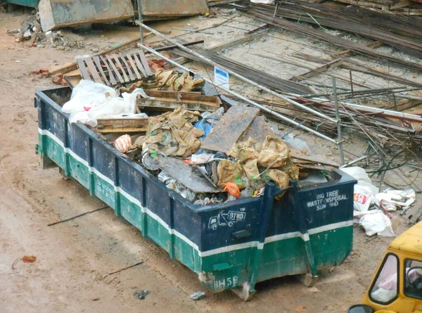 Selangor Malaysia January 2017 Construction Wasted Disposal Bin Used Collect — Stock Photo, Image