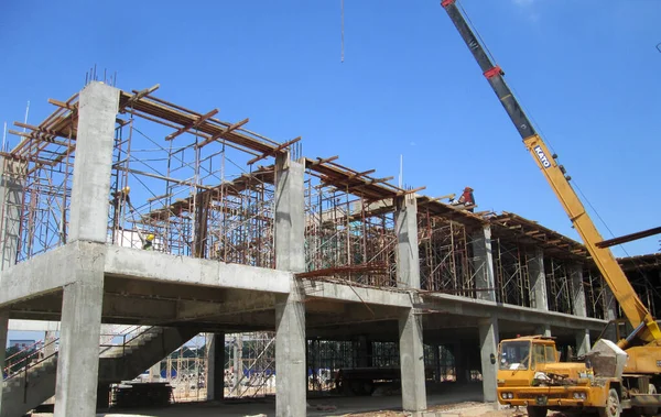 Malacca Malaysia August 2017 Fabrication Work Building Beam Formwork Reinforcement — Stock Photo, Image