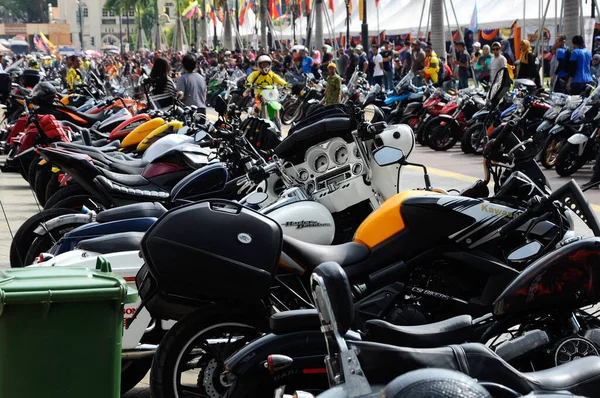 Kuala Lumpur Malaysia Fevereiro 2017 Grupo Estacionamento Bicicleta Grande Superbike — Fotografia de Stock