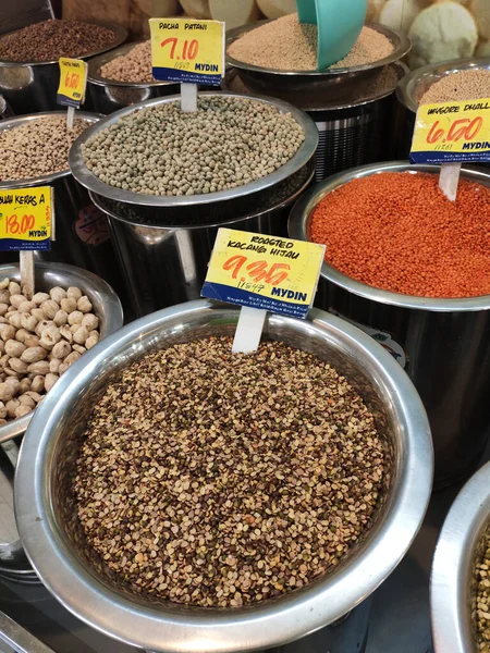 Penang Malaysia March 2021 Various Types Dry Spices Herbs Sold Stock Image