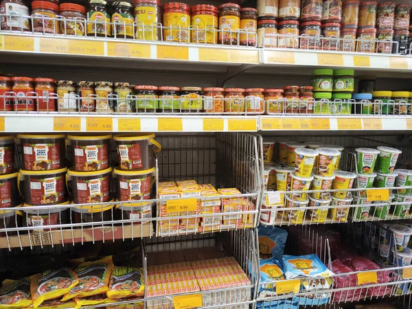 Penang Malaysia Giugno 2020 Selezionato Focalizzato Spezie Condimenti Alimentari Confezioni — Foto Stock