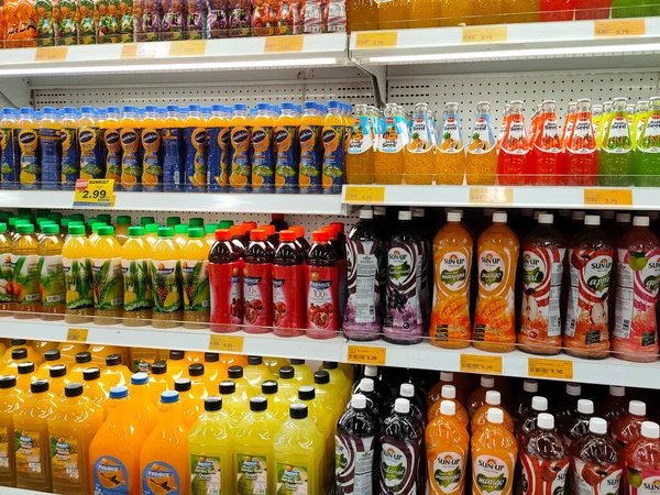 Penang Malaysia June 2020 Selected Focused Fruit Juices Sold Commercial — Stock Photo, Image