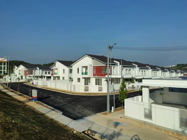 Seremban Malasia Abril 2021 Nueva Casa Con Terraza Lujo Dos — Foto de Stock