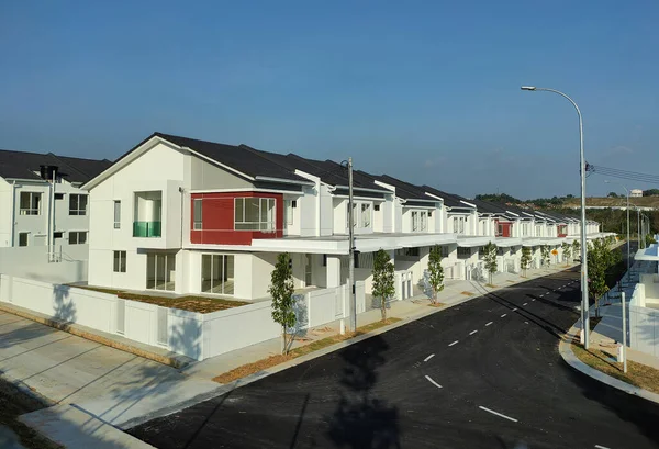 Seremban Malasia Abril 2021 Nueva Casa Con Terraza Lujo Dos — Foto de Stock