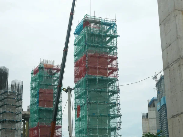 Seremban Malaysia August 2020 Concrete Pillar Structure Construction Construction Site — Stock Photo, Image