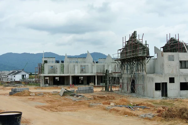 Seremban Malasia Abril 2020 Nueva Casa Terraza Lujo Dos Pisos — Foto de Stock