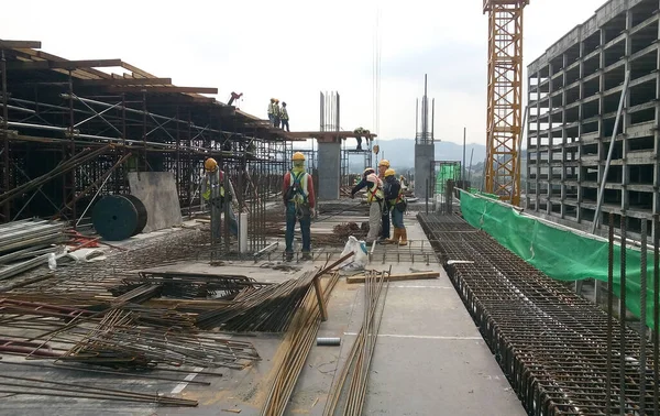 2017 Johor Malaysia January 2017 Construction Site Progress Malaysia Johor — 스톡 사진