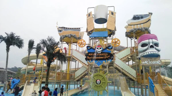 Bangi Malaysia Október 2016 Vízi Vidámpark Gyerekeknek Bangi Selangor Malajzia — Stock Fotó