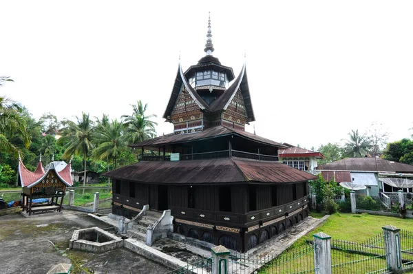 Sumatera Indonesien Juni 2014 Fasaden Surau Nagari Lubuk Bauk Vid — Stockfoto