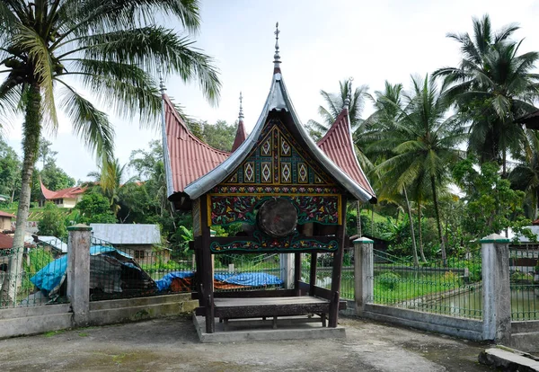 Sumatera Indonesia Czerwca 2014 Tradycyjny Beduk Surau Nagari Lubuk Bauk — Zdjęcie stockowe