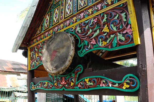 Sumatera Indonésia Junho 2014 Beduk Tradicional Surau Nagari Lubuk Bauk — Fotografia de Stock